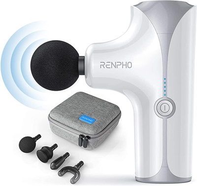 RENPHO Massage Gun Deep Tissue Muscle Gun Massager Powerful up to 3200rpm, 45dB Super Quiet with Type C Charging Port