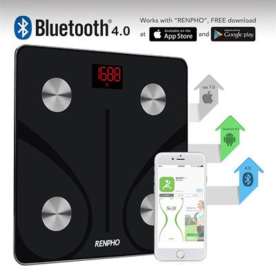 RENPHO Body Fat Scale Bluetooth with Smart BMI Scale, Body Composition Monitors with Smartphone App