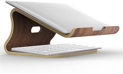 SAMDI Wooden Laptop Stand/Wooden Cooling Stand Holder/Ventilated Laptop Stand Bracket Dock