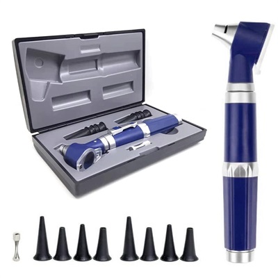 SCIAN Otoscope Kit - Ear Scope with Light, 3X Magnification, 4 Speculum Tips Size Diagnostic Ear Care Tool