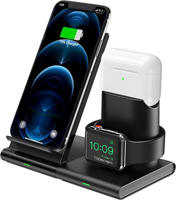 SENEO Wireless Charger, Three in One Charger, Detachable Design, Independent Use, Compatible with 14/13/12/Pro/Mini Phone