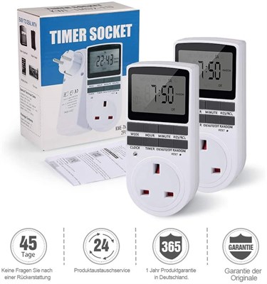 Infinitoo Digital Programmable Timer Socket ( 2 Pack )