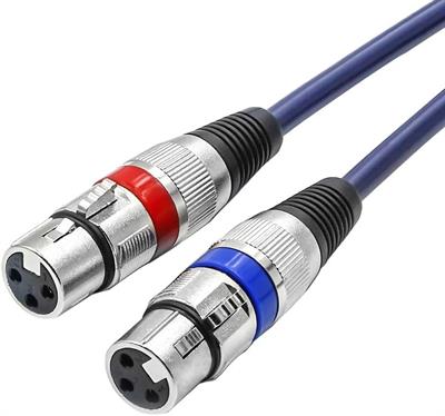 tisino Dual XLR to RCA Cable, Heavy Duty 2 XLR Female to 2 RCA Male Patch Cord HiFi Stereo Audio Connection Interconnect Lead Wire - 10 ft 