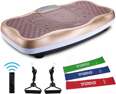 TODO Vibration Platform Power Plate Wholebody Vibrating Massager- Bluetooth Music/USB Connection/Adj
