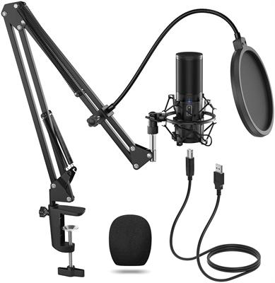 TONOR USB Condenser Microphone Recording for Desktop and Laptop MAC Windows Cardioid Microphone for Recording Studio Conversation YouTube Voice Over