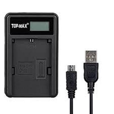 Top-Max - Usb Battery Charger With Led Screen For Canon Eos 70D,7D,6D,5D Mark Iii,5D Mark Ii,60D,5Ds R,50D Digital Camera
