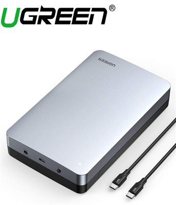 Ugreen Hard Drive Enclosure for 3.5“ 2.5" SATA SSD HDD Aluminum USB C 3.1 Gen 2 High-Speed 6Gbps 