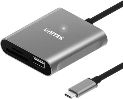 Unitek USB C SD Card Reader 3 in 1 Type C to USB Camera SD/Micro SD Memory Card Reader Adapter 5Gbps