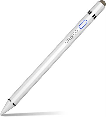 URSICO Stylus Pen for iPad Pencil, Active Digital Stylus Pencil with Palm Rejection, 2 in 1 Fine Tips Touch Screen Tablets Pen Compatible with iPad 6/7/8/9th, Air 3/4th, Pro 11/12.9 3/4/5th, Mini 5/6