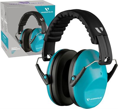 Vanderfields Earmuffs for Kids (Recommended Age 3 and up) Soundproofing Armor Noise Playing Sports Events, Concerts, Studying, Sleep, etc.
