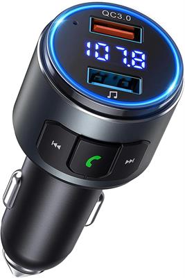 VicTsing Car USB QC 3.0 Quick Charge Mobile Charger FM Transmitter Bluetooth 5.0