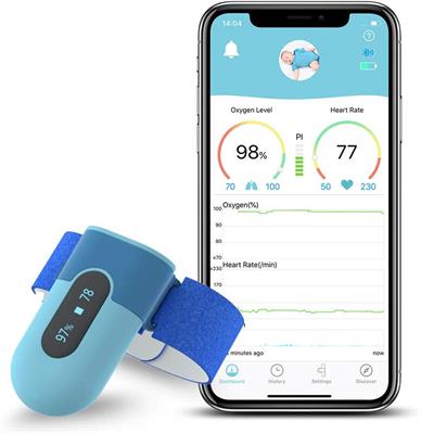Wellue BabyO2 Baby Wearable Blood Oxygen Saturation Monitor (for 0-3 Years Old)