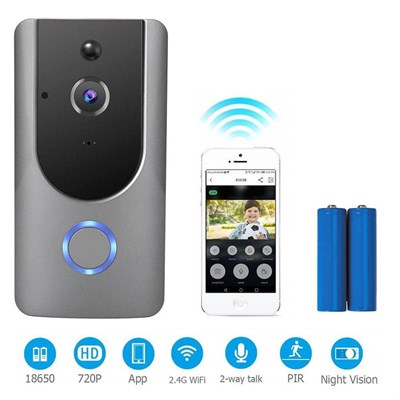 WIFI Video Doorbell HD 720P Wireless Smart Video Doorbell WITH PIR Motion Detection