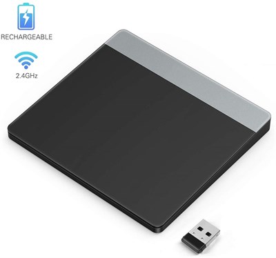 Jelly Comb Wireless Trackpad 2.4GHz Rechargeable Touchpad with Nano Receiver