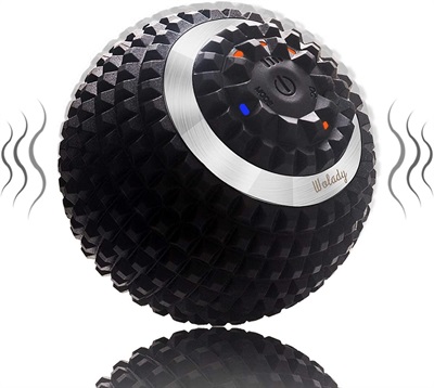 Wolady Vibrating Massage Ball 4 Speed High Intensity Rechargeable Vibration Fitness Massaging Ball Sphere