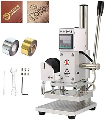 WT-90AS Manual Hot Stamping Machine Embossing Machine Leather Hot Stamping Hot Machine Trademark Indentation Branding Machine