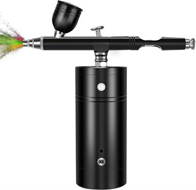 YChoice365 Portable Handheld Airbrush Kit Rechargeable Chocolate Pen Kit Dual-Action Gravity Feed Airbrush, Suitable for Model Making, Cake Decoration