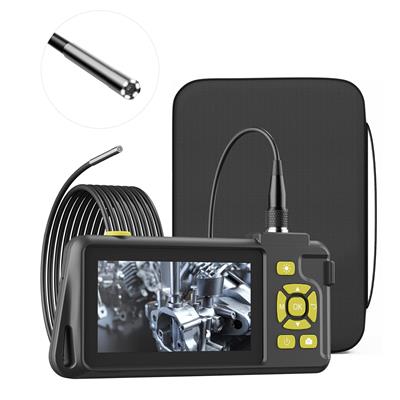 Zealtron 3.9mm Industrial Endoscope Inspection Camera Borescope Inspection Camera with 6 LED Lights IP68 Waterproof Snake Sewer Camera with 4.5" IPS Screen 32GB Card Travel Case