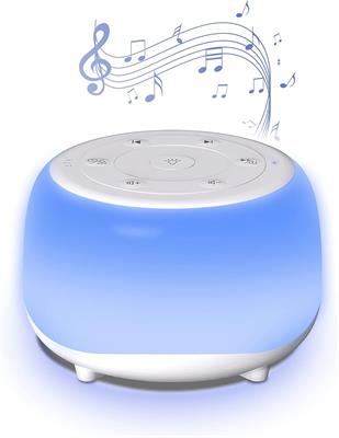 ZOETOUCH Portable White Noise Sound Machine for Sleeping, 34 Soothing Sounds, 32 Volume Levels Control, 7 Night Lights
