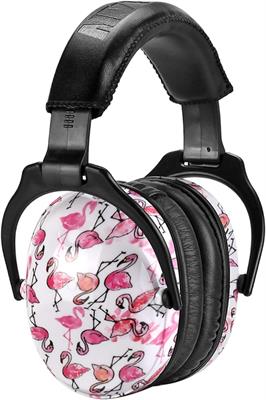 Zohan 030 Hearing Protection for Children with Autism, Noise Protection, Headphones, Passive Ear Protection for Primary Students, Adjustable for Concert, NRR 22 dB, SNR 27 dB, Flamingo