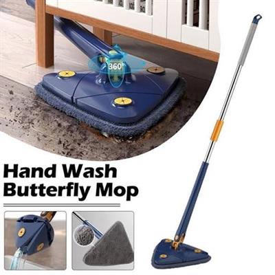 3Sides Triangle Mop Auto Squeeze Long Handle Mop