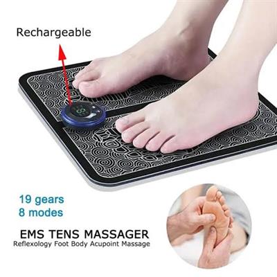 EMS Foot Massager Mat Portable Folding Feet Massage Pad Machine Electronic USB Rechargeable
