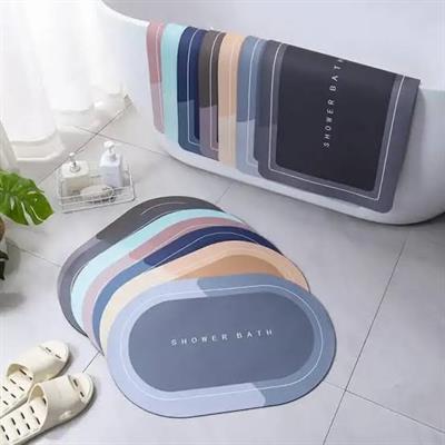 Bath Mat Water Absorbent Non-Slip, Water Absorbent Bath Carpet for Bathroom, Shower Room, Tub, Entryway, Kitchen, Sink