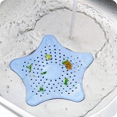 3Pcs/ Silicone Star Sink And Bathroom Drain Filter/Hair Catcher