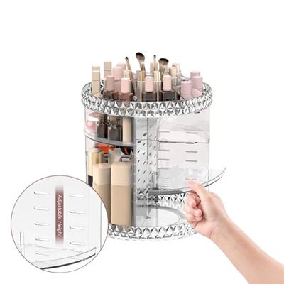 360° Rotating Makeup Organizer Stand - Cosmetic Holder Acrylic