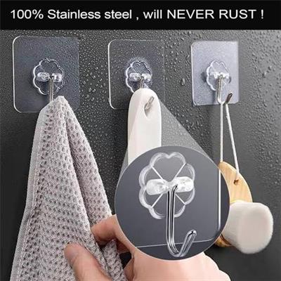 10 Pcs Self Adhesive Door Wall Hangers Hooks