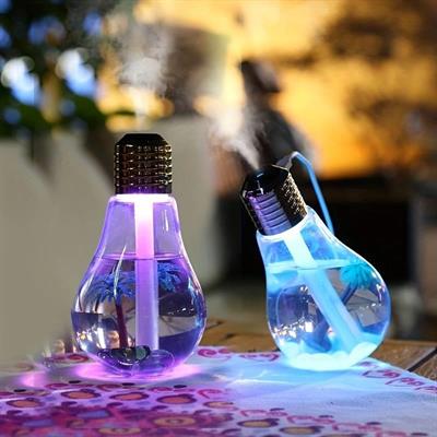 Bulb Shape Humidifier Aromatherapy With Beautiful Night Lamp