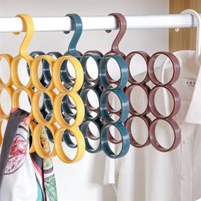 15 Ring Hole Hanger for Scarves and Ties