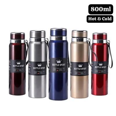 800ml Stainless Steel Hot And Cold Vacuum Water Bottle