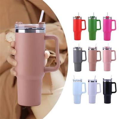 Stainless Steel Tumbler Cup With Lid And Straw 20oz 420ml