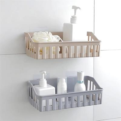 Wall Mounted Shower Caddy Bathroom Shelf, Organizer Toilet Shampoo Soap Holder, Cosmetic Storage Rack, Wall Mounted Kitchen Storage Rack