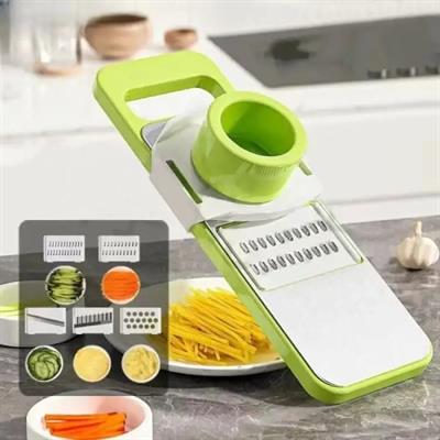  5in1 Mandoline Slicer for Kitchen, Multifunctional Vegetable Cutter Grater Slicer 