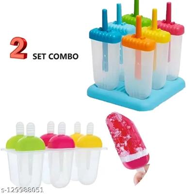 Pack Of 6 Ice-cream mold Ice cream Lolly Maker 