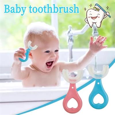 (Pack Of 2)High Quality Baby Tooth Brush Soft Teeth Brush For Kids Silicone Baby Brush.