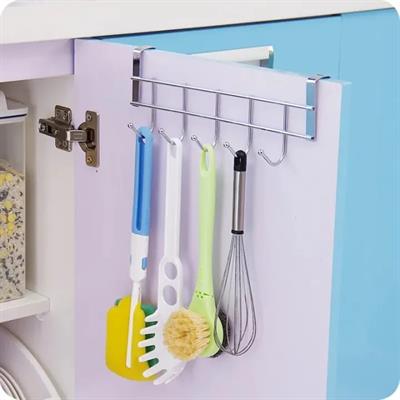 Kitchen Cabinet Door Hooks Multifunctional Hat Bag Towel Hanger over the door Hooks for Hanging Rack Bathroom Organizer