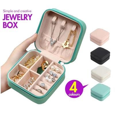 Jewelry Box Organizer Beautiful and Portable Leather Jewelry Organizer For Rings Earrings Chains