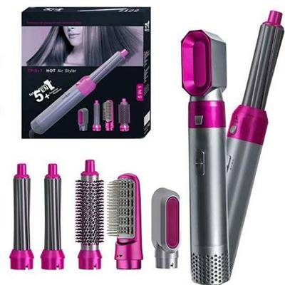 5 in 1 Hair Styler Multi-Function Professional Styling Tool Hair Dryer, Hair Curler, Hot Air Comb, Hair Straightener