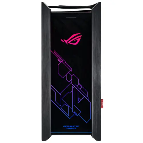 ASUS ROG Strix Helios GX601 RGB Mid-Tower Gaming Case for up to EATX Motherboards with USB 3.2 Gen 2 Type-C Front Panel, Three Smoked Tempered Glass Panels, Brushed Aluminum and Steel Construction, and Four Case Fans, Black