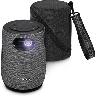 ASUS ZenBeam Latte L1 Portable Wi-Fi Projector- 300 Lumens Projector, Built-in Harman Kardon Bluetooth Speaker, 3 Hours Video Playback, Wireless WiFi Projector, HDMI, USB, Remote Control, Aptoide TV