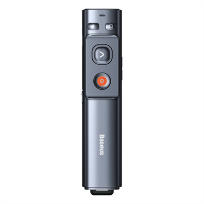 Baseus Orange Dot Wireless Presenter, Presentation Remote, Green Laser, 200m range, USB Charging, USB C and USB A