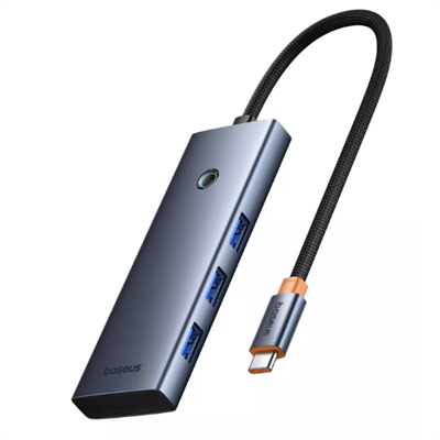 Baseus UltraJoy 7 in 1 USB C Hub, 4K HDMI, 3.5mm Audio Jack, TF and SSD Card, 5Gbps USB 3.0, 100w PD Port, Screen off Button