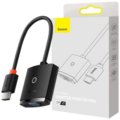 Baseus LITE SERIES ADAPTER HDMI TO VGA 1080P HD Black