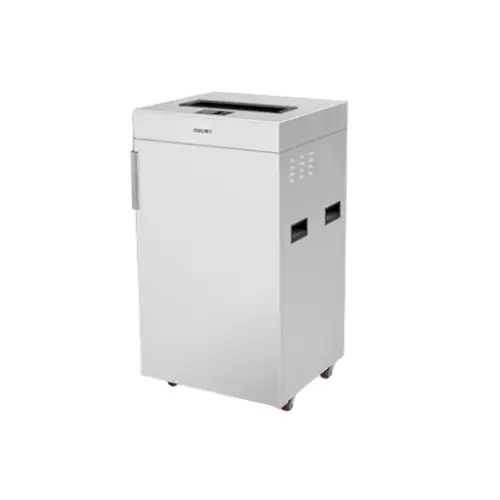 Deli 9909 Heavy-Duty Cross Cut Paper Shredder, 32 Sheets, 75L Bin, P-4, 