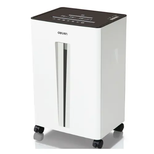 Deli 9918 20-Sheet Cross-Cut Paper Shredder | P-4 Security | 30L Bin | Office Essential 
