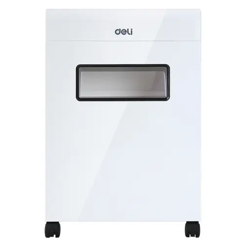 Deli E9911 8-Sheet Cross-Cut Paper Shredder | P-4 Security | 12L Bin | Home & Personal