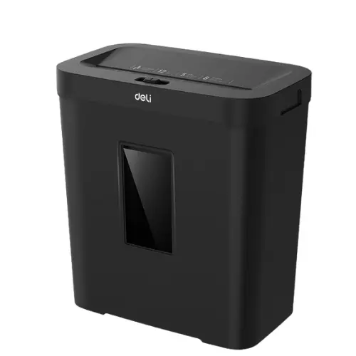Deli ET022 10-Sheet Cross-Cut Paper Shredder | P-4 Security | 12L Bin | Home & Small Office